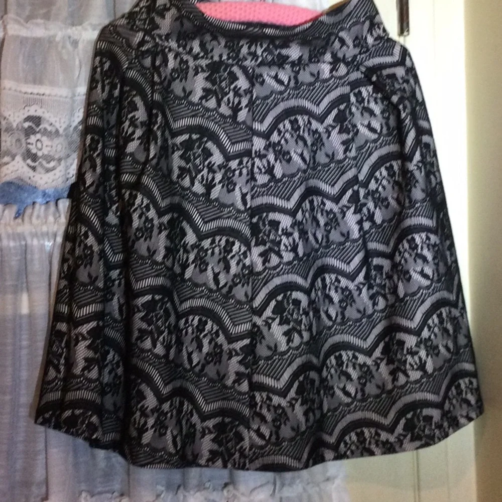 Black Lace skirt with A Cream Beige Color Liner
